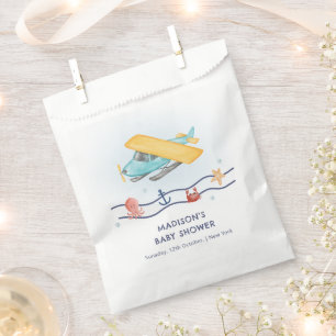 Summer Travel Adventure Sea Airplane Baby Shower Favour Bags