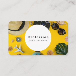 Summer Travelling Beach Holiday Vacation Journey Business Card