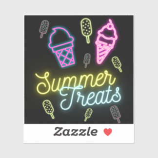 Summer Treats Neon Ice Cream Popsicle 