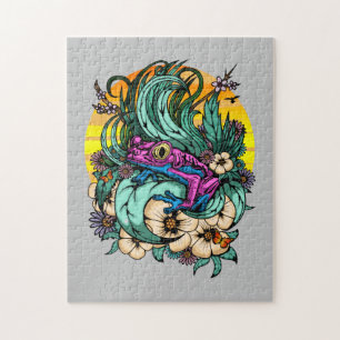 Summer Tree Frog Jigsaw Puzzle