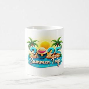 Summer Trip 2025 ☀️ Beach Pattern Mug