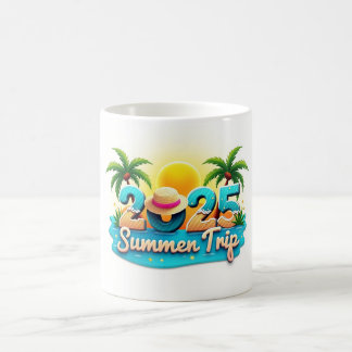 Summer Trip 2025 ☀️ Beach Pattern Mug
