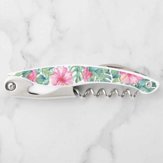 Summer Tropical Garden Corkscrew Bottle Openers (Front)