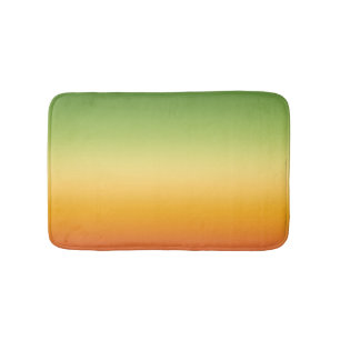 Summer Tropical Gradient Orange Lemon Lime Ombre Bath Mat