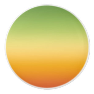Summer Tropical Gradient Orange Lemon Lime Ombre Ceramic Knob