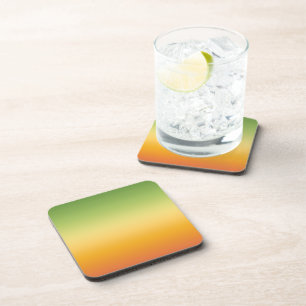 Summer Tropical Gradient Orange Lemon Lime Ombre Coaster