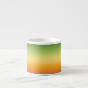 Summer Tropical Gradient Orange Lemon Lime Ombre Espresso Cup