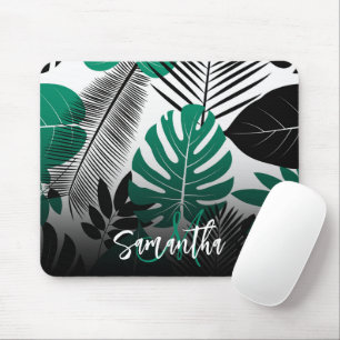 Summer Tropical Leaves Mouse Mat