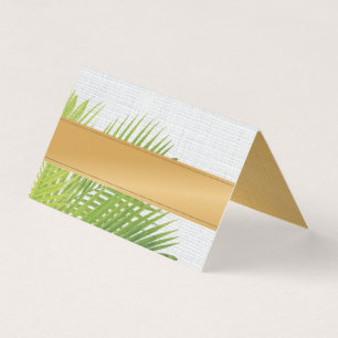 Summer Tropical Name Place tag