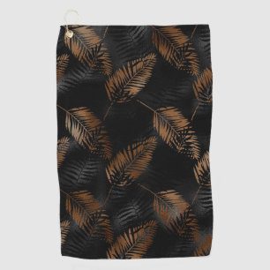 Summer Tropical Palm Leaves Pattern Golf Towel