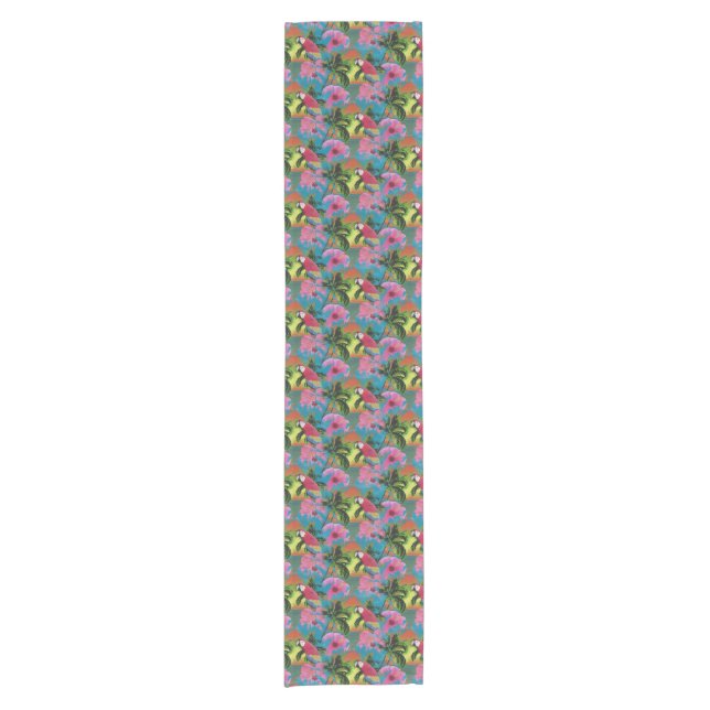 Summer Tropical Sunset Beach Short Table Runner (Front)