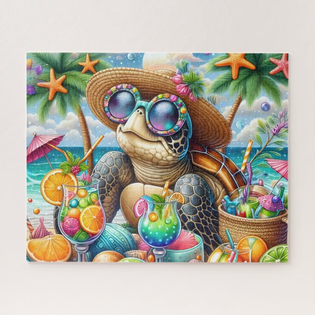 Summer Turtle Jigsaw Puzzle (Horizontal)