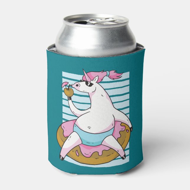 Summer Unicorn Can Cooler (Can Front)