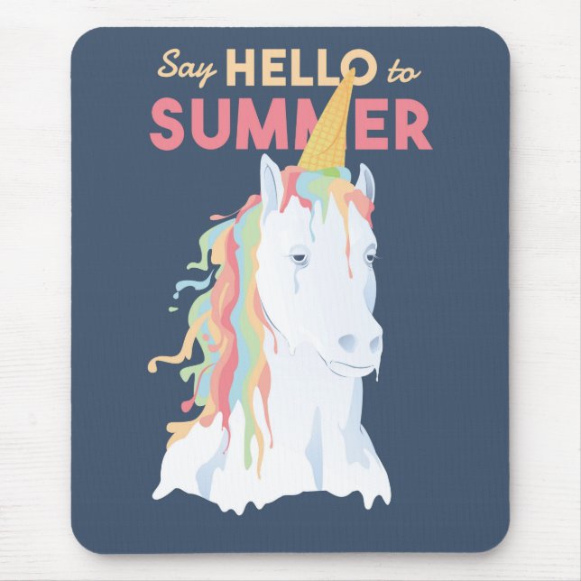 Summer Unicorn Mouse Mat (Front)
