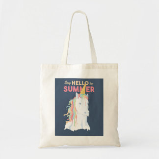 Summer Unicorn Tote Bag