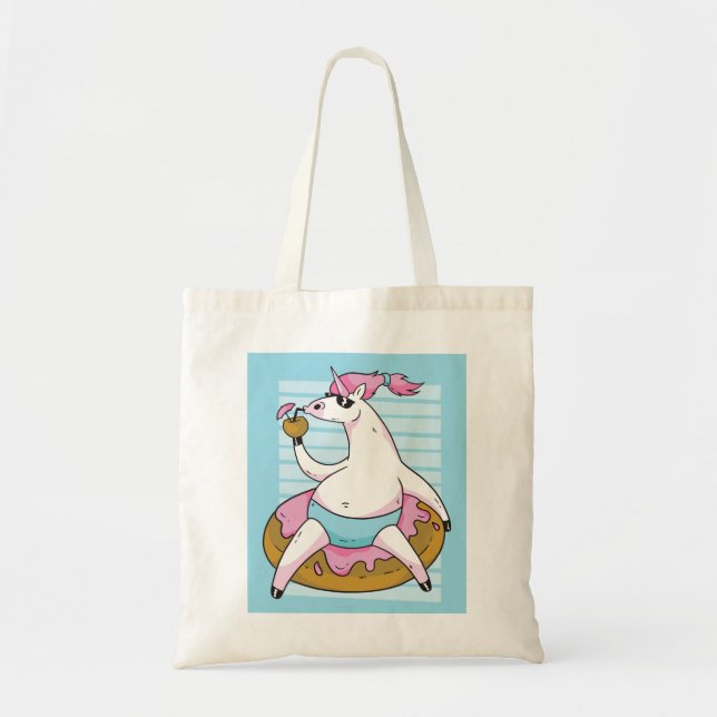 Summer Unicorn Tote Bag (Front)
