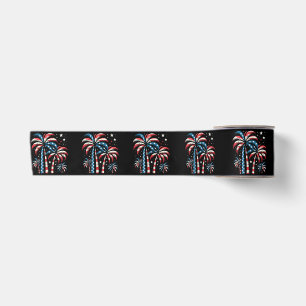 Summer USA Flag 4th of July Satin Ribbon
