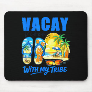 Summer vacation beach family trip vacay vibes with mouse mat