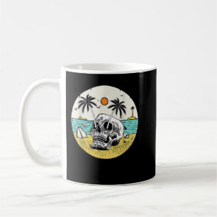 Summer Vacation Beach Skull Lover Beach Sunny Funn Coffee Mug