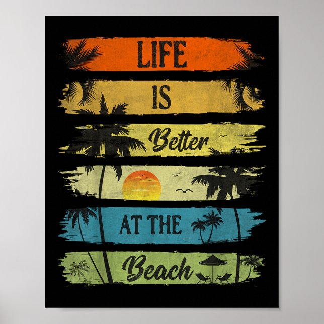 Summer Vacation Beach Vacation_ Life Is Better At  Poster (Front)