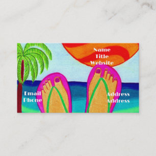 Summer Vacation Business Card