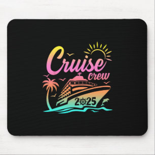 Summer Vacation Cruise Crew 2025 Trip Matching Fam Mouse Mat