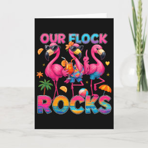 Summer Vacation Family Matching Our Flock Rocks Fl Card