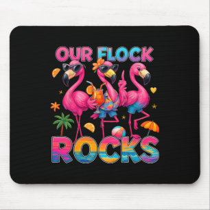 Summer Vacation Family Matching Our Flock Rocks Fl Mouse Mat