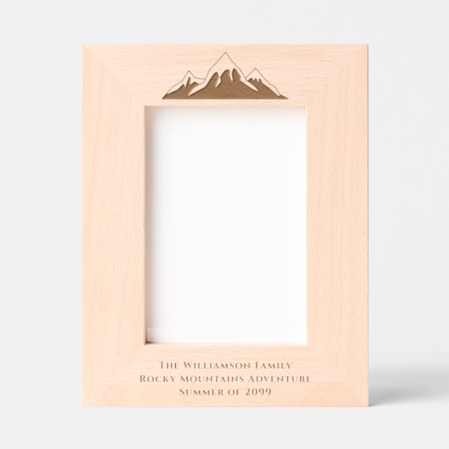 Summer Vacation Family Photo Etched Frames (Front)