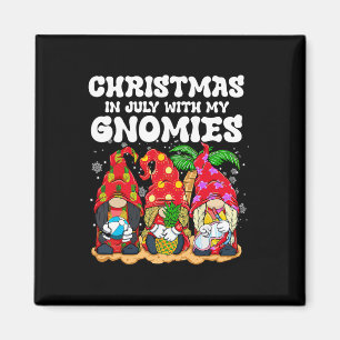 Summer Vacation Gnomes Lover Funny Christmas In Ju Magnet