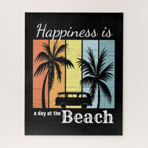 Summer Vacation Happiness is a Day at the Beach Jigsaw Puzzle