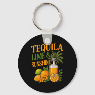 Summer Vacation Holiday Beach Tequila Key Ring