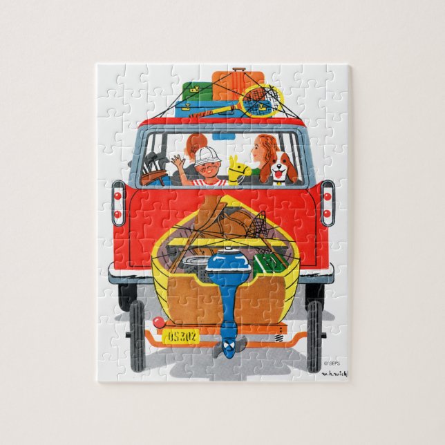 Summer Vacation Jigsaw Puzzle (Vertical)