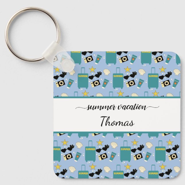 Summer Vacation Keychain (Front)