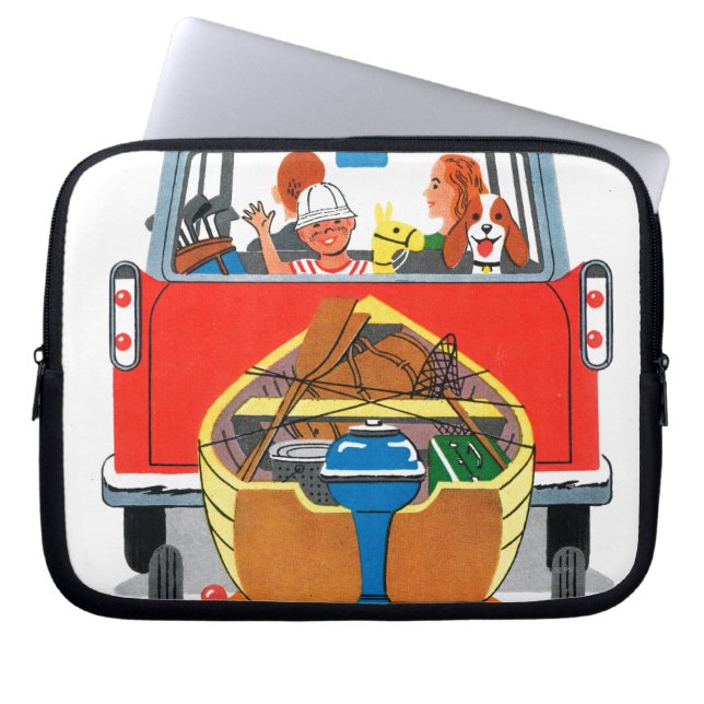 Summer Vacation Laptop Sleeve (Front)