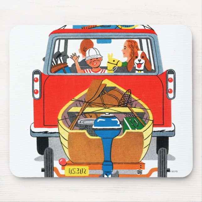 Summer Vacation Mouse Mat (Front)
