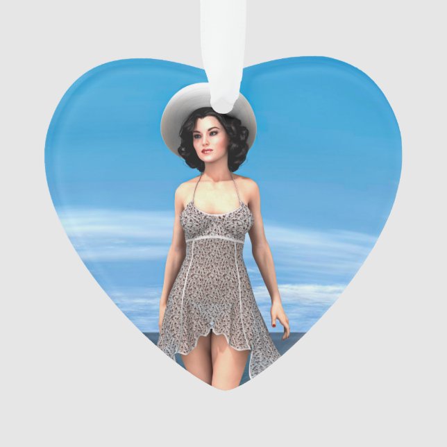 Summer Vacation Ornament (Front)