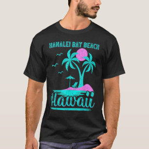 Summer Vacation Palm Tree Sunset Hawaii Hanalei Ba T-Shirt