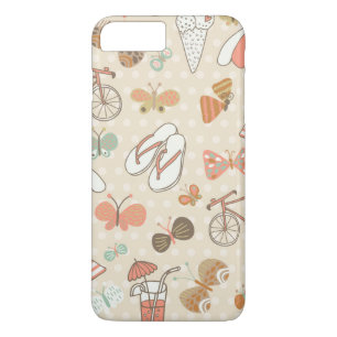 Summer Vacation Pattern iPhone 8 Plus/7 Plus Case