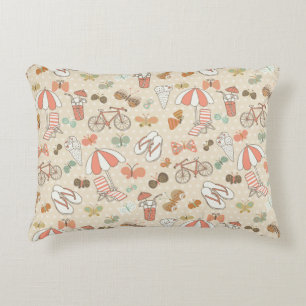 Summer Vacation Pattern Decorative Cushion