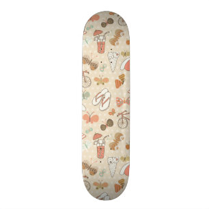 Summer Vacation Pattern Skateboard