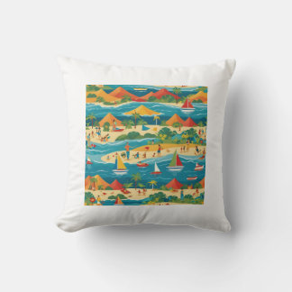 summer vacation pillow cushion
