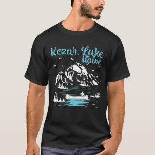 Summer Vacation Retro Maine Kezar Lake T-Shirt