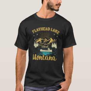 Summer Vacation Retro Mountain Montana Flathead La T-Shirt