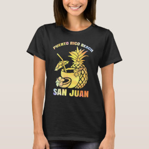 Summer Vacation Retro San Juan Puerto Rico Beach T-Shirt