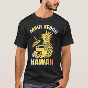 Summer Vacation Retro Sunset Hawaii Maui Beach T-Shirt