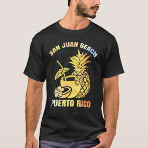Summer Vacation Retro Sunset Puerto Rico San Juan T-Shirt