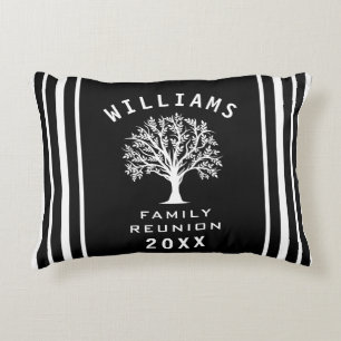 Summer Vacation Road Trip Cool Tree Family Reunion Decorative Cushion