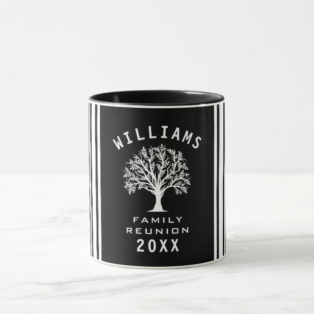 Summer Vacation Road Trip Cool Tree Family Reunion Mug (Center)