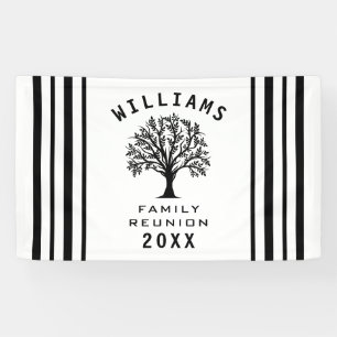Summer Vacation Road Trip Family Reunion Cool Tree Banner